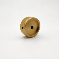 Bouton de commande en aluminium anodisé argenté avec anneau bleu, potentiomètre, capuchon de contrôle du volume, amplificateur audio Hi-Fi, bouton à monter sur panneau