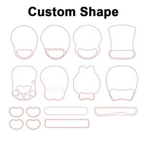 New Custom Logo Silicone Ergonomic Pad Wrist Mouse Palm Rest Office Business Gift Silicon Mousepads - Product Image 5