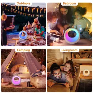 Howlighting camera da letto ricaricabile RGB Touch Sensing luce calda lampada da comodino LED notte Lamo con telecomando