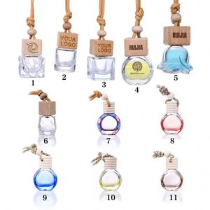 Hương thơm khuếch tán 5ml 8ml 10ml 12ml 15ml 17ml hương thơm Chai khuếch tán thủy tinh xe làm mát không khí treo chai nước hoa với gỗ - Product Image 1