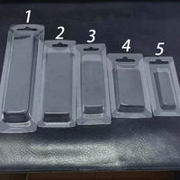 Boîte pliable multi-tailles en PVC transparent pour emballage sous blister, support en plastique pour leurres de pêche et appâts