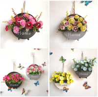 Pot à fleurs mural, panier à fleurs suspendu en fer américain, vente en gros, livraison gratuite