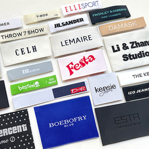 <span class=keywords><strong>Etiquetas</strong></span> tejidas <span class=keywords><strong>personalizadas</strong></span> <span class=keywords><strong>para</strong></span> ropa de marca de lujo con logotipo personalizado - Product Image 1