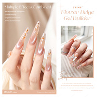JTING – Kit de 8 Gels de Construction pour Ongles en Verre, Couleurs Beige, Sans HEMA/TPO, pour Extension et Renforcement des Ongles en Salon