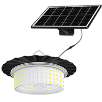 Lampe solaire à détecteur de mouvement IP65 étanche, 5 modes, 244 LED, avec télécommande pour jardin