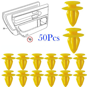 Clips de sujeción universales para paneles de puerta, 18mm, plástico amarillo, para Audi A3, A6, A8, R8, TT, Volkswagen Polo - Product Image 3