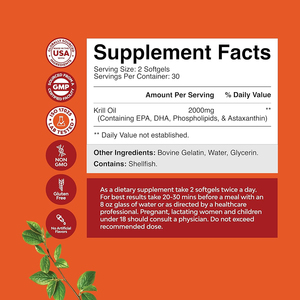 Aceite de krill de marca privada de alta calidad con cápsulas de EPA y DHA en softgels que favorecen la salud de las articulaciones y la salud del corazón. - Product Image 3