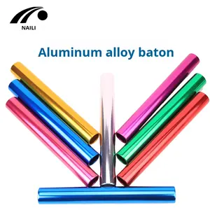 3.8cm アルミ合金製リレーバトン 酸化電気メッキ仕上げ 標準 大人用競技用信号バトン 青/緑/赤 中国製 - Product Image 3