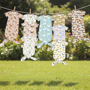 Robe nouée pour nouveau-né et sac de couchage pour tout-petits, sac de couchage enveloppant, couverture douce pour bébé, sac de couchage confortable pour un sommeil réparateur - Product Image 1