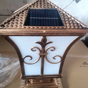Lámparas Solares de Pilar de Aleación de Aluminio LED para Jardín Exterior con Panel Solar y 5 Años de Garantía - Product Image 3