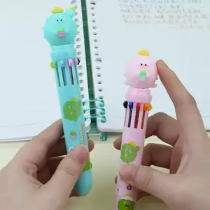 KUKI Custom Cactus Diary Kugelschreiber für Mädchen Geschenk 10 Farbe niedlichen Kugelschreiber Kawaii Briefpapier