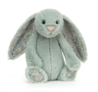 Peluche de lapin en peluche personnalisée, animaux en peluche, oreille de lapin avec motif de fleurs, matériau écologique OEM pour les marques populaires