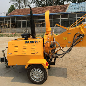 Meilleure vente CE approuvé 22hp moteur diesel remorque déchiqueteuse de bois à vendre - Product Image 1