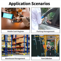 JINGXIN PDA de mano precios impresora de escáner de código de barras, Venta caliente Barcod escáner PDA con impresora de pegatinas
