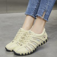Chaussures pour femmes 2026 Nouvelle collection Printemps Style coréen Baskets plates polyvalentes Rétro Décontractées Populaires auprès des influenceurs Grandes tailles Tige en EVA PU
