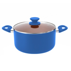 Casserole pressée antiadhésive PFOS en aluminium sans PTFE de <span class=keywords><strong>40</strong></span> <span class=keywords><strong>cm</strong></span> avec couvercle en verre trempé et poignée pour rester au frais - Product Image 3