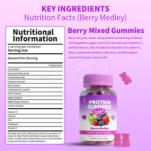 Excelente precio Proteína Gummies Biotin Candy Vegan Muscle Support Suplemento High Protein Muscle Gain Gummy - Product Image 2