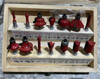 12 PCS Set Reamer untuk Pertukangan Kayu, Adjustable Hinge Carbide Flat Wing Drill, Positioning Face Mill untuk Ukiran Kayu