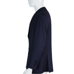 Veste <span class=keywords><strong>de</strong></span> <span class=keywords><strong>Costume</strong></span> <span class=keywords><strong>Homme</strong></span> Bleu Foncé OEM – Blazer Décontracté Moderne Couleur Unie Respirant Haute Qualité pour Soirée et Bal – Simple Boutonnage Classique - Product Image 3