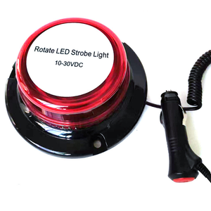 Nuova Luce Lampeggiante LED Beacon, Lampada Stroboscopica IP67 Impermeabile, Installazione Magnetica 24V 15W, Universale per Camion/Autobus Scolastici - Product Image 4