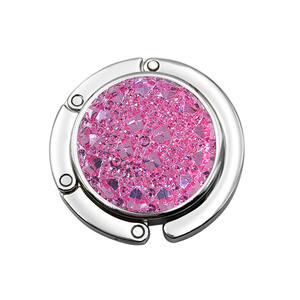 Bolsa plegable interior redonda de estrella <span class=keywords><strong>completa</strong></span> blanca de Navidad, bolsa colgante de escritorio de regalo de Metal creativa sin costuras portátil - Product Image 5