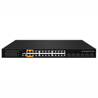 Commutateur PoE géré 2,5G, 24 ports, commutateur réseau avec liaison montante 10G pour routeur AP