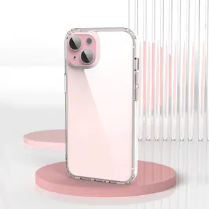 Personalizado de alta calidad a prueba de golpes transparente acrílico TPU PC funda de teléfono móvil para iPhone 15 1413 12 pro Max funda