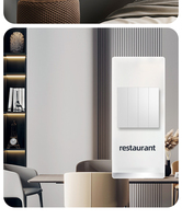 Vente Directe – Interrupteur Mural 4 Gangues au Design Moderne en Plastique, Prise Électrique Universelle, Durable