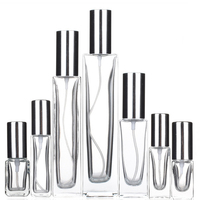 Homay Vente en Gros Flacon de Parfum Vide en Verre Transparent de 3ml 5ml 6ml 10ml 30ml 50ml 100ml