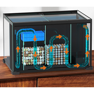 Best Sellers Glass Tabletop <strong>Fish</strong> <strong>tank</strong> with Ultra-white Back Filter <strong>Small</strong> Ecological Tabletop Landscape <strong>tank</strong> Glass for Household - Product Image 2