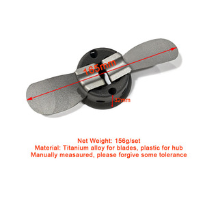 มอเตอร์ Maytech 6579 กำลังสูง 48V จำนวน 2 ชิ้น พร้อมใบพัดโลหะผสมไทเทเนียม สำหรับ SUP Board Hydrofoil Tow <span class=keywords><strong>Boogie</strong></span> DIY Sup Foiling Board - Product Image 5