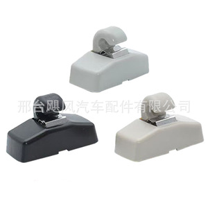 Hurricane Auto Parts Car Vanity Mirror Sun Visor <b>Bracket</b> Fixing Clips Black 3B0857561B For Audi Volkswagen Skoda - Product Image 5