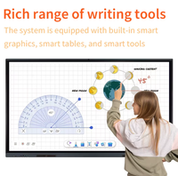 Tableau blanc interactif intelligent 4K UHD de 55 à 110 pouces pour salle de classe et réunions, OEM ODM