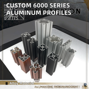 Profilé extrudé en alliage d'aluminium personnalisé, série 6000, forme carrée, pour décorations, avec services de découpe et de poinçonnage - Product Image 2