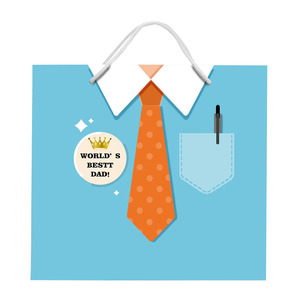 Bolsa <span class=keywords><strong>de</strong></span> regalo <span class=keywords><strong>de</strong></span> papel <span class=keywords><strong>para</strong></span> compras con logo impreso <span class=keywords><strong>para</strong></span> cumpleaños, boda, <span class=keywords><strong>día</strong></span> del padre - Product Image 3