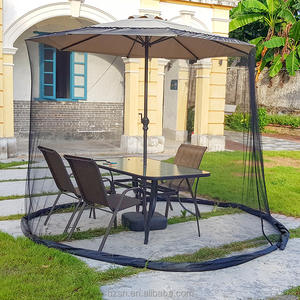 <span class=keywords><strong>Parasol</strong></span> de jardin pliable d'été avec <span class=keywords><strong>moustiquaire</strong></span>, léger en polyester, design pliable, installation facile sans perçage, motif uni, pour adultes - Product Image 4