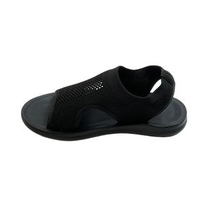 <span class=keywords><strong>Sandalias</strong></span> de punto elásticas para <span class=keywords><strong>mujer</strong></span>, <span class=keywords><strong>sandalias</strong></span> transpirables con punta abierta, zapatos de playa casuales planos y ligeros con correa trasera elástica - Product Image 5