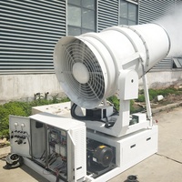 Machine mobile de suppression de la poussière avec fonction canon à brouillard et performance de pulvérisation fine pour les chantiers extérieurs