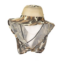 Gorras de Camuflaje para Exteriores, Gorro de Pescador con Estampado Digital para Adultos, Gorro de Malla Protectora contra el Sol para Senderismo, Gorros Estilo Bonnie para la Selva