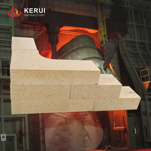 KERUI Free Design Alta calidad 1770C Ladrillos de esquina refractarios resistentes al fuego de alta alúmina del incinerador de residuos - Product Image 4