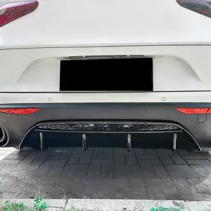 Diffuseur de pare-chocs arrière StarNav pour Alfa Romeo Stelvio 2017+, spoiler, kit carrosserie, accessoires de modification extérieure - Product Image 6