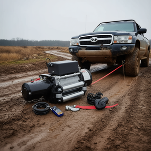 Cabrestante Eléctrico de 12 V con Capacidad de 13000 Lb, Cable de Acero para ATV/UTV, Construcción Metálica, Control Remoto y Cableado - Product Image 2