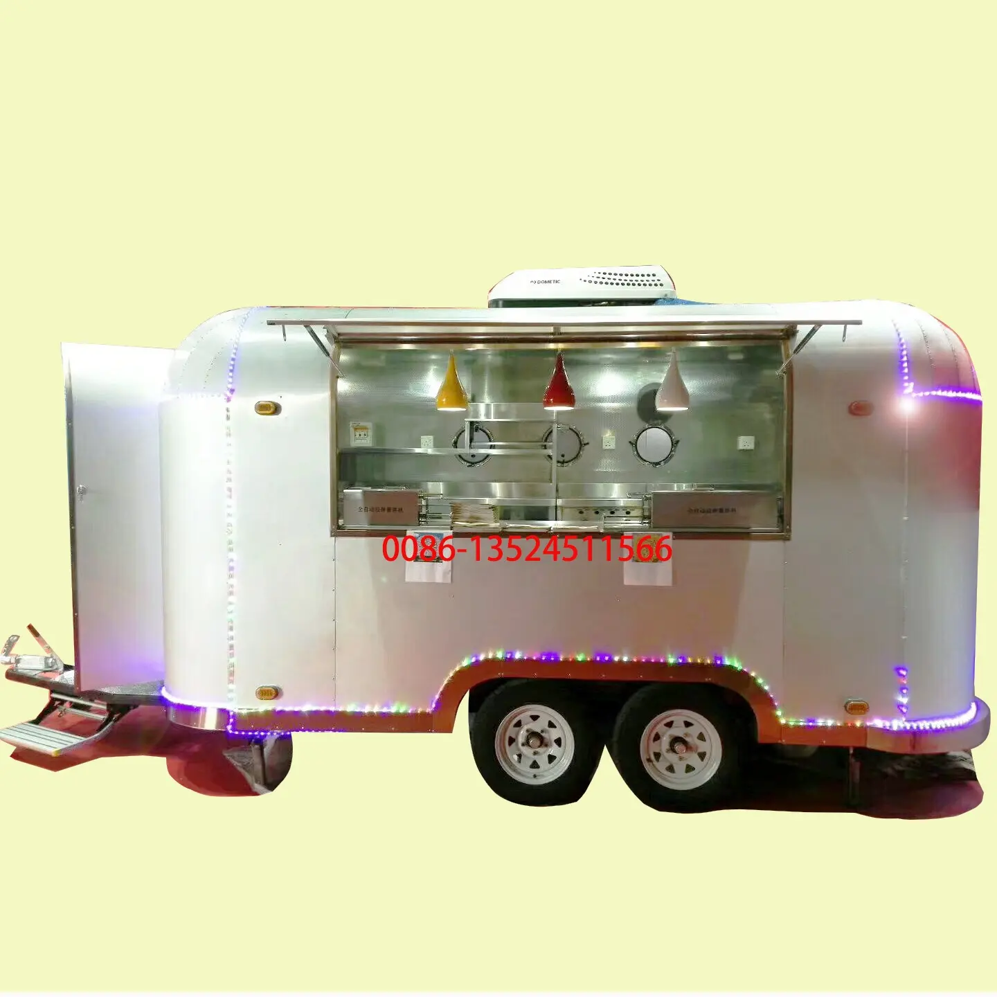 Chinesischer Lieferant Eball Grill Food Cart Mobile Kiosk Anhänger Eis Food Kiosk zu verkaufen