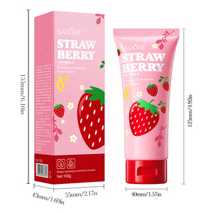 Limpiador Facial Strawberry VC Radiance 100g con Niacinamida para Iluminar la Piel - Product Image 6
