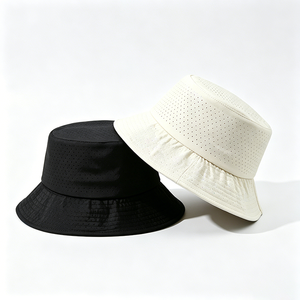 Breathable Perforated Unisex Bucket <b>Hat</b> UPF 50+ <b>Sun</b> Protection Lightweight Quick-Dry Canvas Fabric for Outdoor Hiking & Fishing - Product Image 2