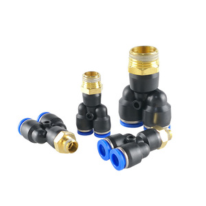 Raccords pneumatiques à connexion rapide Zoni, en cuivre et plastique, type Y, PX6 01 8 02 10 03 pour outils pneumatiques - Product Image 3