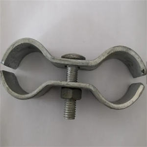 Temporary Fence <strong>Post</strong> Clamp Galvanized Pipe Fence Clips - Product Image 1