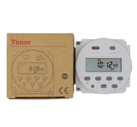 Temporizador Digital CN101A de 12V, 24V, 220V, temporizador, 7 días, programable semanalmente, programador de relé, batería recargable integrada