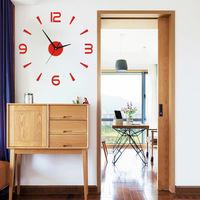 Jam Dinding Dekorasi Tipe Jarum dan Kombinasi Set Multi-bagian