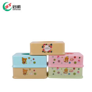 Boîte à mouchoirs en plastique, porte-mouchoirs moulé par injection en PP, distributeur de serviettes durable pour la maison et le bureau - Product Image 4